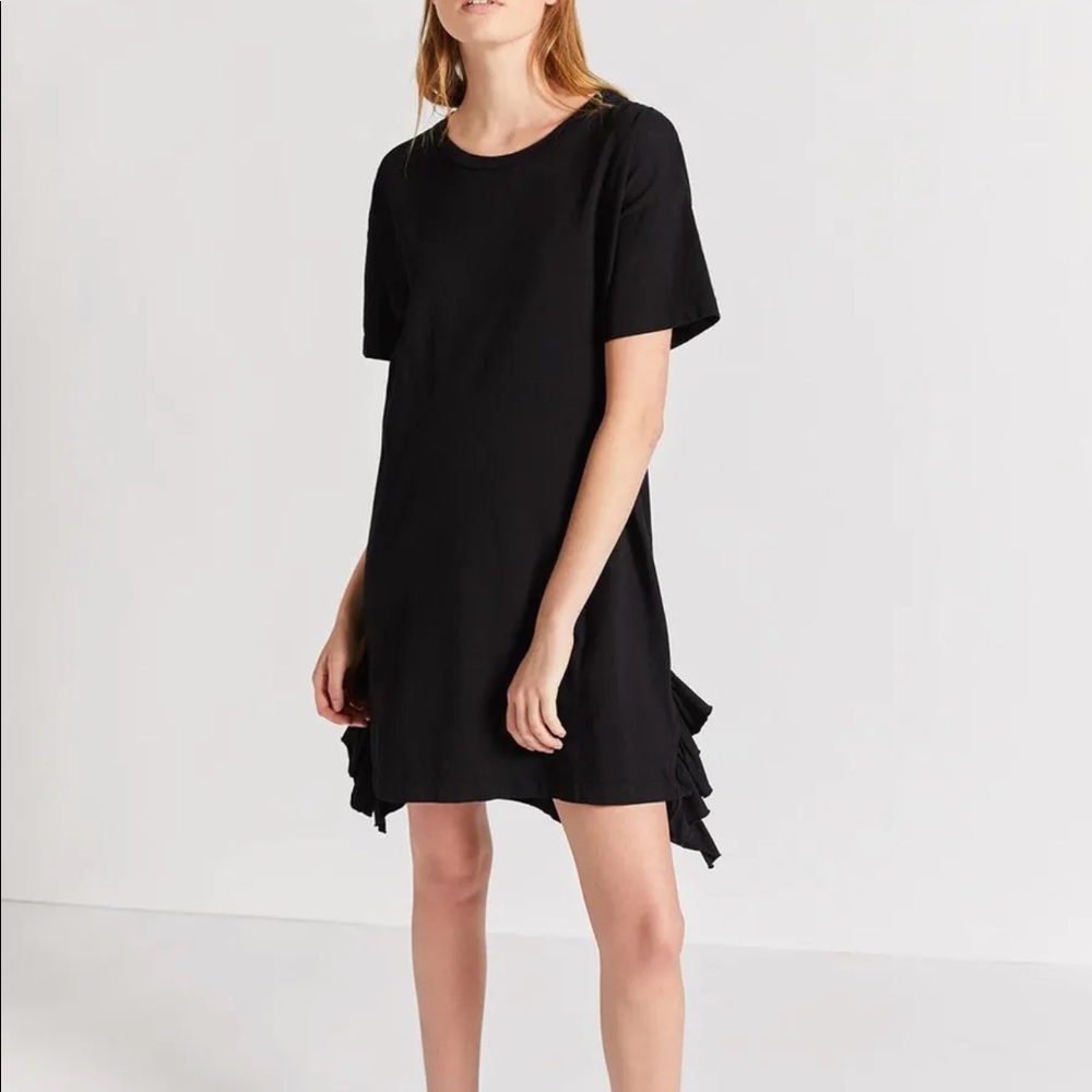 Current/Elliot - The Ss Side Slit Ruffle Dress